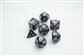 GAMEGENIC - GALAXY SERIES - MOON - RPG DICE SET (7PCS)