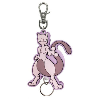 Pokemon Rubber Reel Keychain Mewtwo