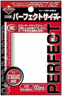 KMC STANDARD SLEEVES - PERFECT SIZE (100 SLEEVES) KMC0273