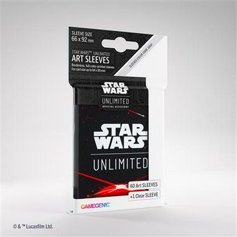 GAMEGENIC - STAR WARS: UNLIMITED ART SLEEVES - SPACE RED