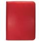 UP - VIVID 9-POCKET ZIPPERED PRO-BINDER: RED