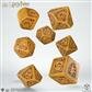 HARRY POTTER - GRYFFINDOR MODERN DICE SET - GOLD