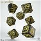 HARRY POTTER - HUFFLEPUFF MODERN DICE SET - BLACK