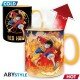 ONE PIECE - Mug Heat Change - 460 ml - Luffy &amp; Sabo-cardboard