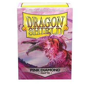 DRAGON SHIELD STANDARD SLEEVES - PINK DIAMOND (100 SLEEVES)