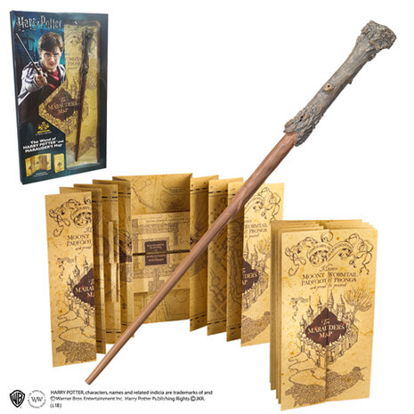 Harry Potter Wand and Marauders Map - Blister