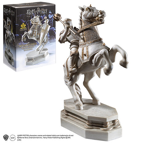 Wizard Chess Knight Bookend - White - Harry Potter