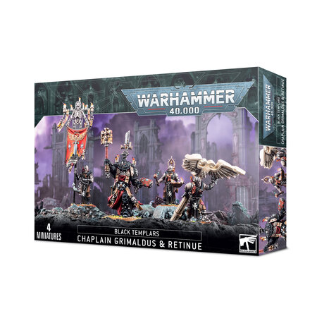 BLACK TEMPLARS: GRIMALDUS &amp; RETINUE Space Marines