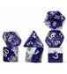 HALFSIES DICE - GLITTER EDITION - PURPLE (7 DICE SET)