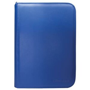 The Vivid 4-Pocket Zippered PRO-Binder Blue