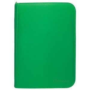 The Vivid 4-Pocket Zippered PRO-Binder Green