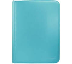 The Vivid 9-Pocket Zippered PRO-Binders Light Blue