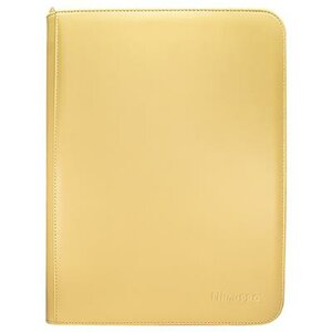 The Vivid 9-Pocket Zippered PRO-Binder Yellow