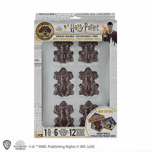 Chocolate Frog Mold + 6 papers box + 12 Wizard Cards - Harry Potter