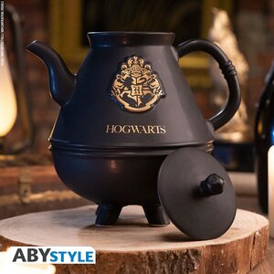 HARRY POTTER - Teapot - with Hogwarts cauldrons set